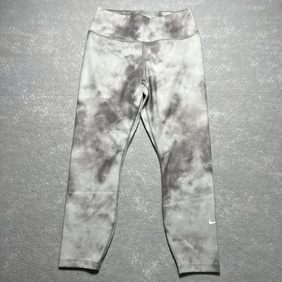 NIKE Tie Dye One Icon Mid-Rise Crop High Waisted Leggings DA0339-084 Women’s S - Picture 1 of 9